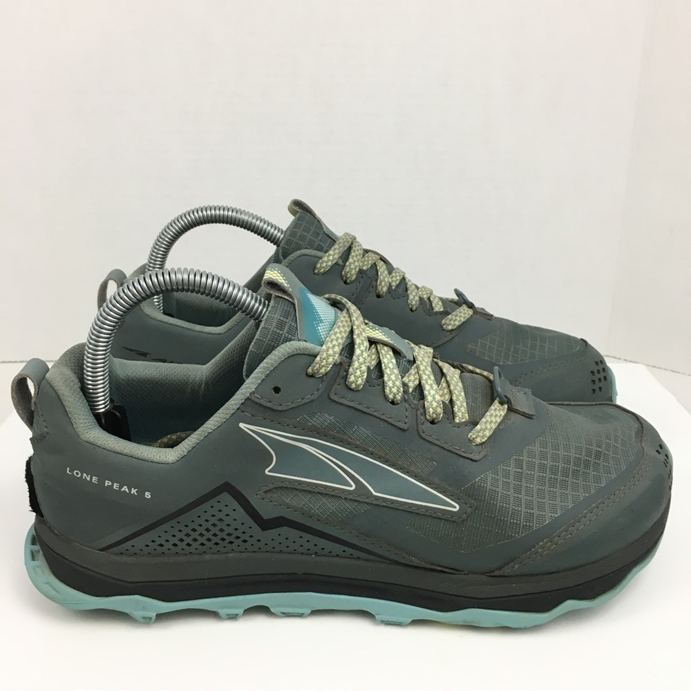 Altra Lone Peak 5 Balsam Green Women Running Shoes Size 8.5 Wide